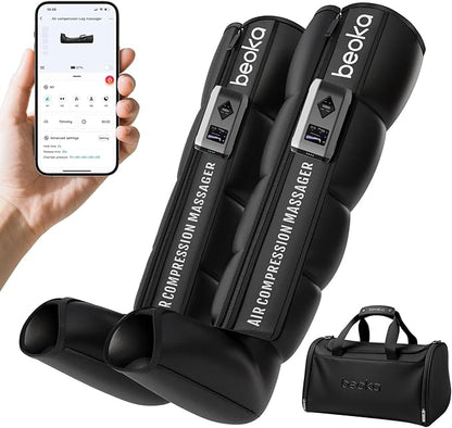 beoka Leg Massager for Circulation and Pain Relief, Cordless Air Compression by Beoka