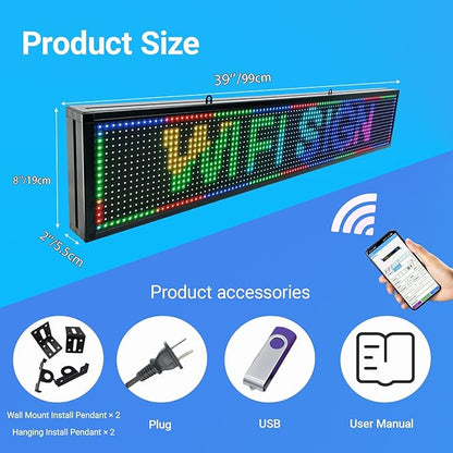 P10 Srolling LED Sign Programmable Outdoor IP65 Waterproof Led Signs, WiFi - Image 6
