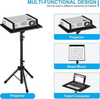 Projector Stand Tripod Adjustable, Laptop Height from 23.5 to 46.5 inches - Image 3