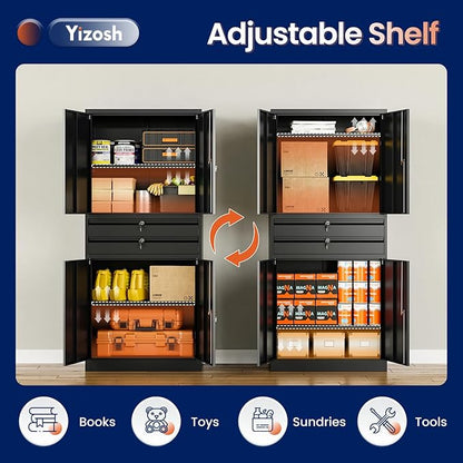 Yizosh Metal Garage Storage Cabinet - Image 5