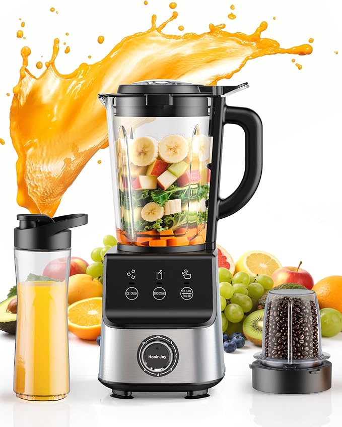 Countertop Blenders for Kitchen, 1400W Professional Blender for Smoothies by HoninJoy
