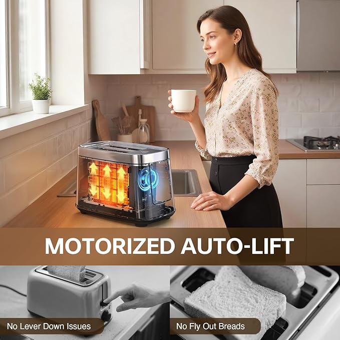 Mecity Motorized Toaster 2 Slice - Image 3