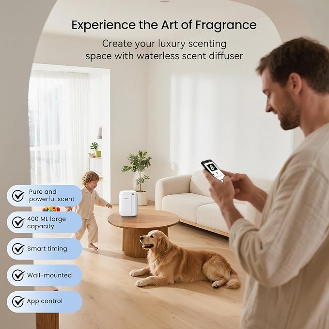 Waterless Essential Oil Diffuser, 3000 Sq.Ft Coverage 400 ml Large Capacity - Image 2