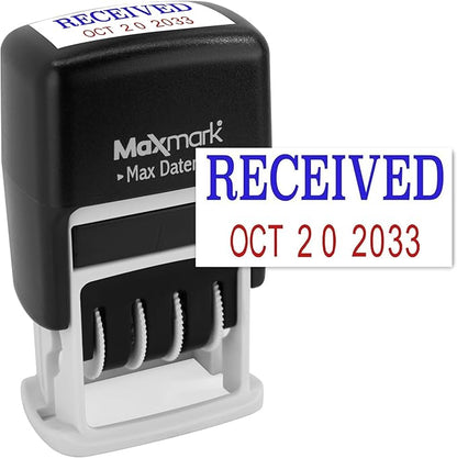 MaxMark Self-Inking Rubber Date Office Stamp by Maxmark