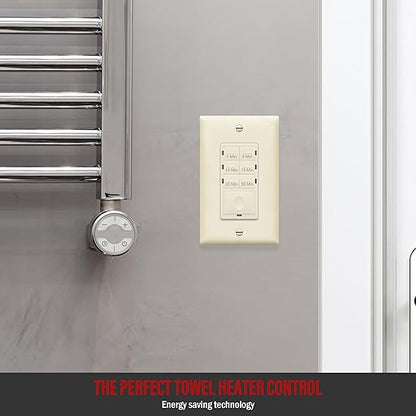 ENERLITES 30-Minute Countdown Timer Switch, 1-5-10-15-20-30 Min, - Image 4