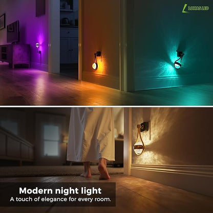 L LOHAS LED Night Lights Plug Into Wall: Star Projector RGB Night Light - Image 6