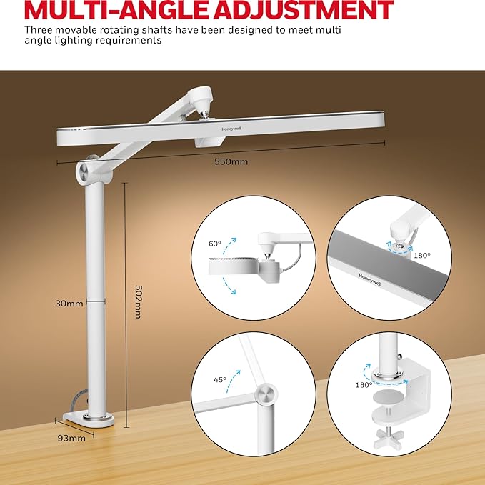 Honeywell LED Desk Lamp with Clamp - Image 6