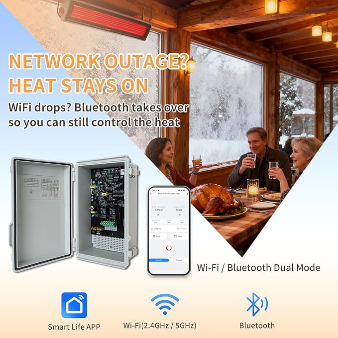 Zuomeng Smart Heat On/Off Controller, Compatible - Image 3