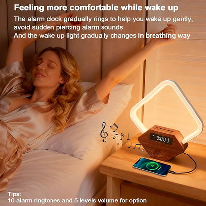 Xunhomon Sunrise Alarm Clock for Bedrooms Heavy Sleepers 15 Sleep Sounds White - Image 3