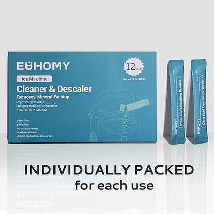 EUHOMY Ice Maker Cleaner & Descaler | 12 Use & Individually Packed - Image 7