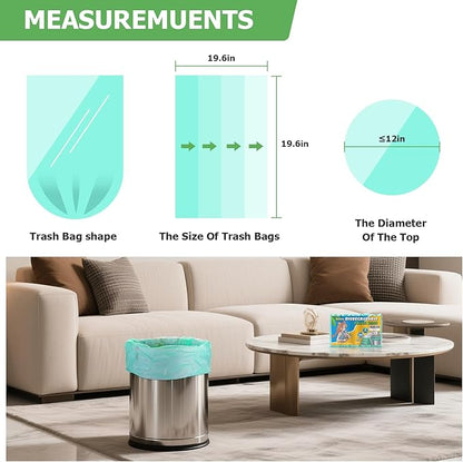 5 Gallon Trash Bags Biodegradable Unscented - Image 2