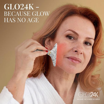 GLO24K Red Light for Face & Neck Beauty Device - 7 in 1 Facial Massager Tool - Image 7