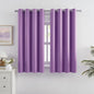 DUALIFE Solid Thermal Insulated Blackout Curtains Purple by DUALIFE
