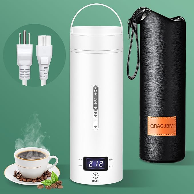 Travel Electric Kettle Portable Small Mini Tea Coffee Kettle Water Boiler by Portableelectrickettlefortravel