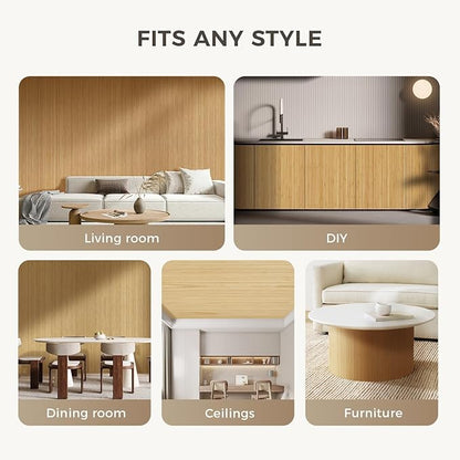 OUZUGIE 1 Pack 96x48 Inch Natural Bamboo Wall Panel – Twinned Carbides Pole - Image 4