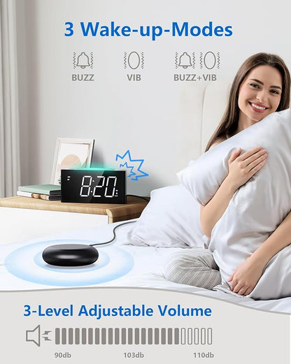 Vibrating Alarm Clock with Bed Shaker - Image 2