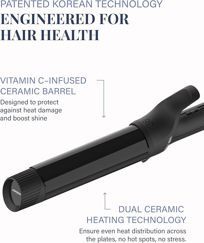 GLAMPALM Professional Curling Iron 1.6" - Image 3