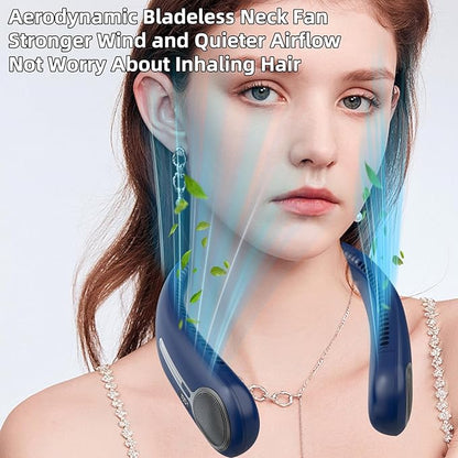 Portable Neck Fan, Hands Free Personal Wearable Bladeless Fan, 6000mAh USB - Image 7