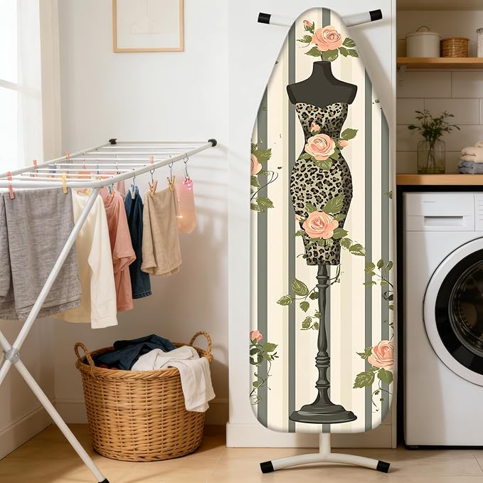 Nuxovilar Ironing Board Cover Needle Cotton 15x54 Inches | Ironing Board Cover - Image 2