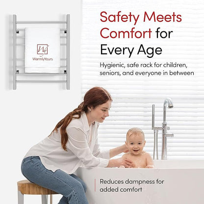 WarmlyYours Heated Towel Rack for Bathroom - Image 5