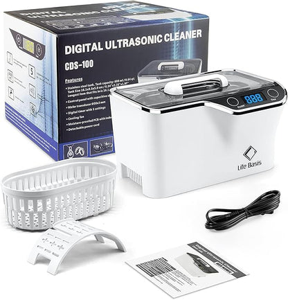 LifeBasis Ultrasonic Jewelry Cleaner, Professional 45kHz Ultrasonic Cleaner - Image 9