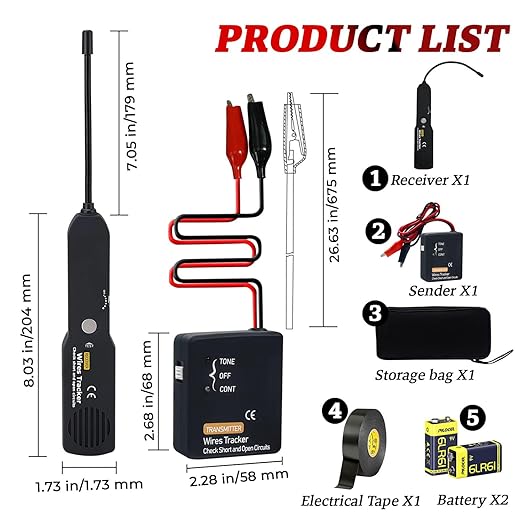 Automotive Circuit Tracer & Wire Tracker 6-42V DC Wire Short Finder, Circuit - Image 6