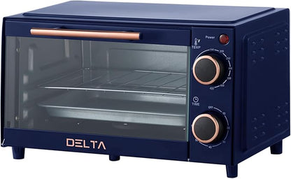 9L Toaster Oven, Small Countertop Electric Oven 750W, 60-Min Timer Auto Shut-Off by PRIME+CUISINE