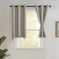 JIUZHEN Silver Grey Blackout Curtains by JIUZHEN