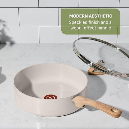 T-Fal Revive Ceramic Nonstick Cookware Set, Oven Safe Up to 350ºF, Includes - Image 6