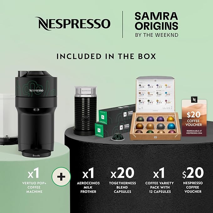 Nespresso Vertuo Pop+ Coffee and Espresso Maker by Breville, Samra Origins by - Image 3