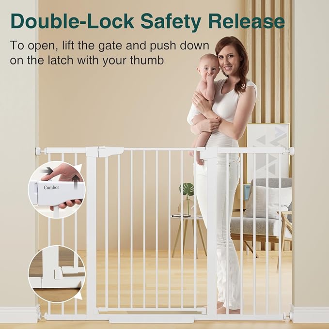 Cumbor 36" Extra Tall Baby Gate - Image 3
