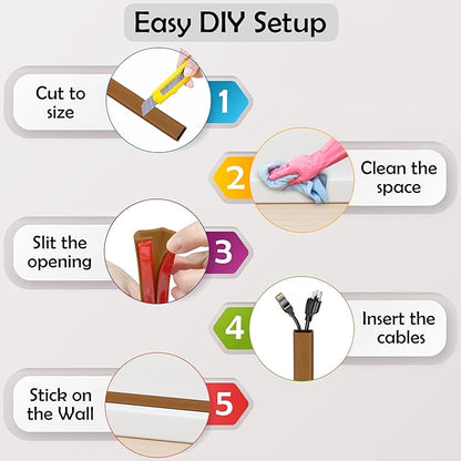Rubber Bond TV Cord Hider Cable Protector - Image 7