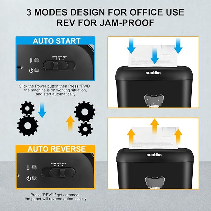 14 Sheet Cross Cut Paper Shredder - Image 5
