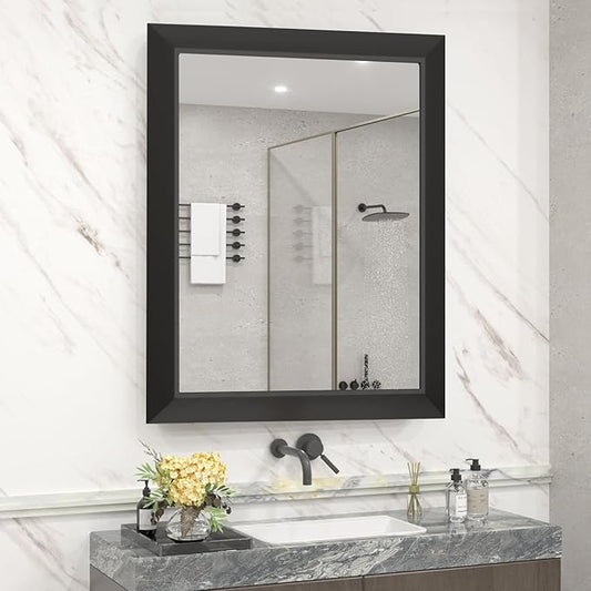SMIROR Matte Black Bathroom Mirror by SMIROR