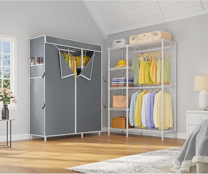 VIPEK V7C Garment Racks with Cover Portable Closets - Image 3