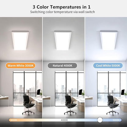 AIKVSXER 42 Pack 1x4 LED Flat Panel Light, 50W 5500LM Surface Mount Ceiling - Image 3