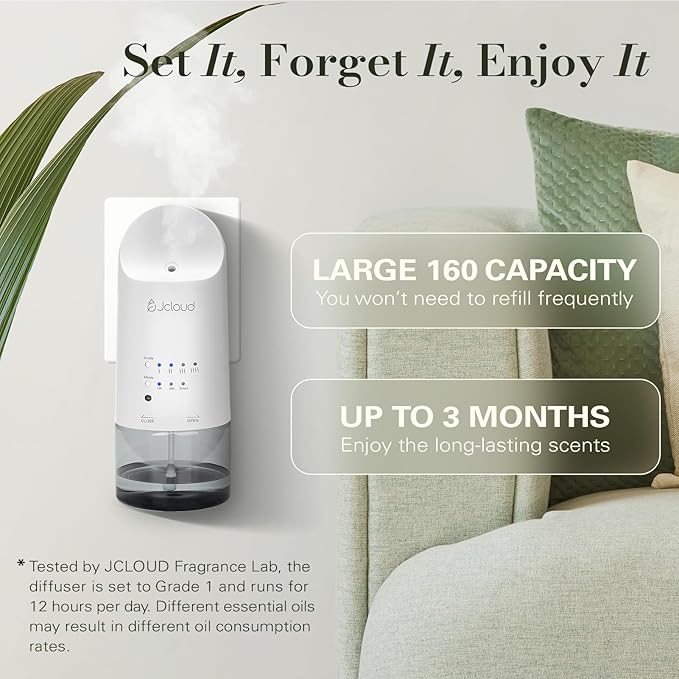 JCLOUD Plug in Diffuser for Essential Oils, Waterless Scent Diffuser Cover Up - Image 5