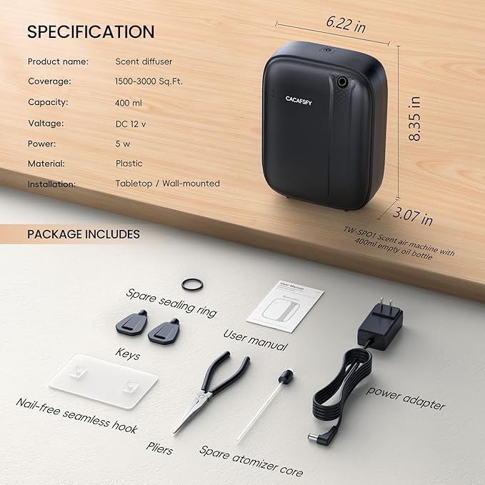 Waterless Diffuser, Hotel Scent Diffuser-Smart APP Control-400mL Capacity Up to - Image 2