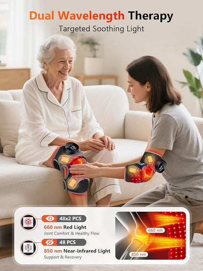 Upgrade 4 Massage Area Knee Brace & Red Light Therapy - Image 6
