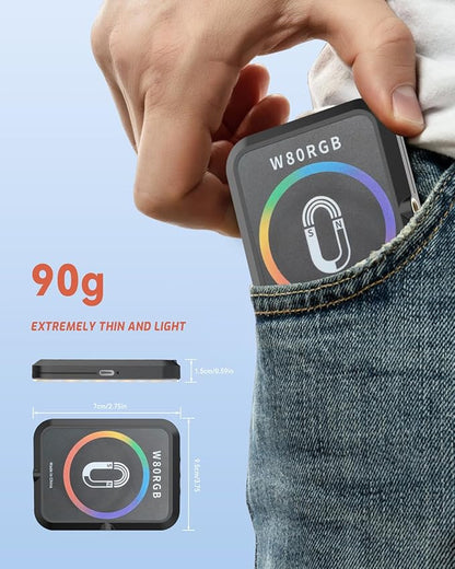 Magnetic Portable Selfie Light for iPhone: RGB Rechargeable Phone Fill Lights - Image 4