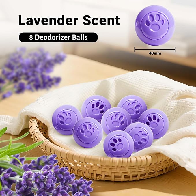 STRN Sneaker Deodorizer Balls 8 Packs Lavender Scent Shoe Odor Elimination - Image 2