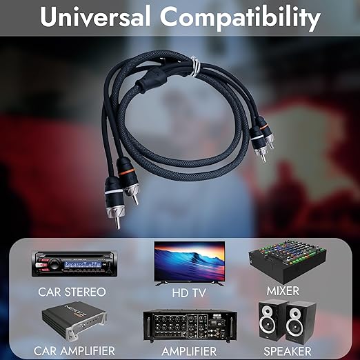 Elite Audio Premium Series 3ft. 2-Channel Car Audio RCA Cable – Double Shielded - Image 7