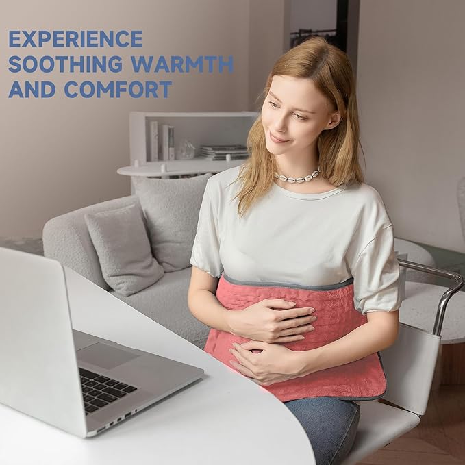 Portable Heating Pad for Back Pain, Travel Electric Heat Pad - Image 3