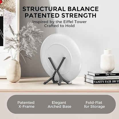 TR-LIFE Plate Stands for Display, 6 Inch, Plastic Picture Frame Holder Easels - Image 3
