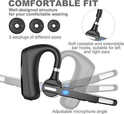 MQQC Bluetooth Headset V5.0, Wireless Bluetooth Earpiece 24Hrs HD Calling - Image 6
