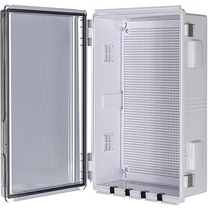 ABS Electrical Junction Box, Ventilated Design, Cable Grommets, IP65 Waterproof by ANIMACYN