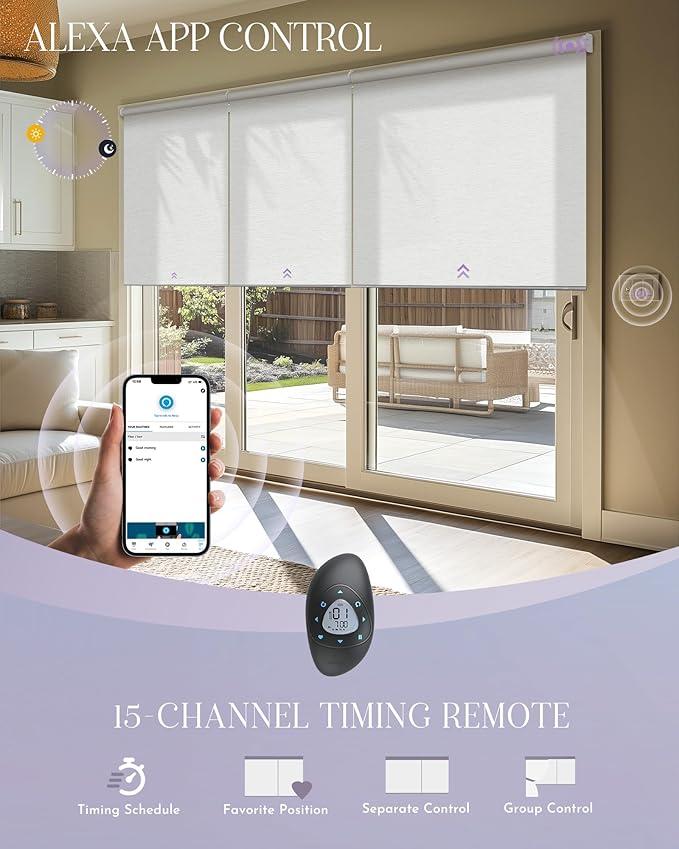Graywind Smart Coupled Roller Shades Compatible - Image 4