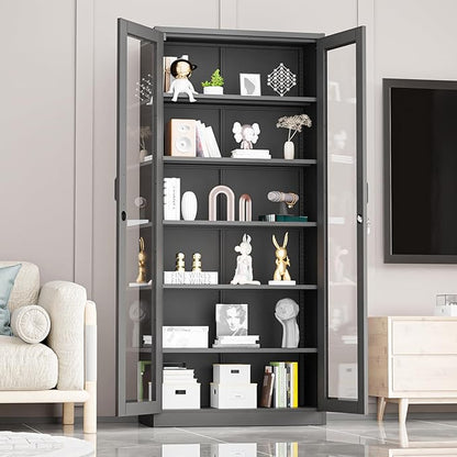 VINGLI Lockable Display Cabinet - Image 2