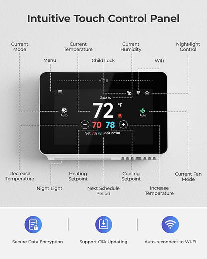 Vine Smart Thermostat for House - Image 7