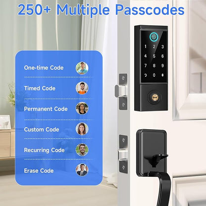 BEBASIA Heavy Duty Fingerprint Smart Door Lock - Image 9